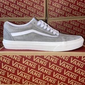 Vans Old Skool Pig Suede Drizzle Show white Women 7 VNOA4BV518P Eco Dry